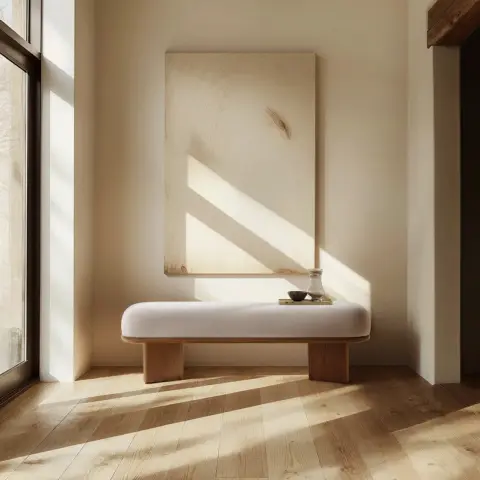 Abbey Performance Bouclé Bench