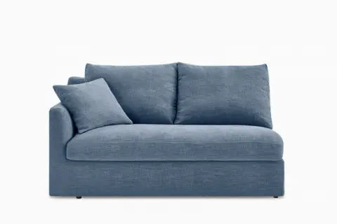 Agnes Slipcover Storage Left Arm 2 Seater Couch