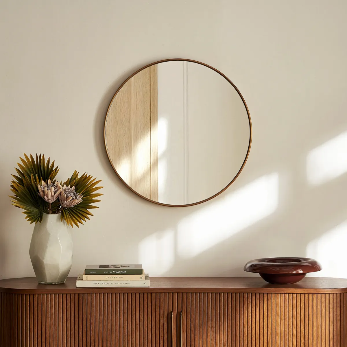 Aria Round Wall Mirror - view 3