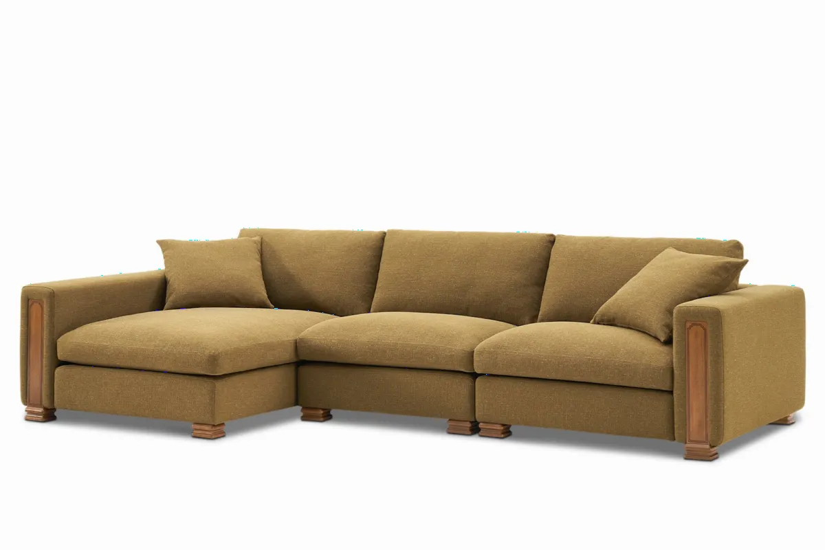 Atelier Kagan 3-Piece Chaise Sectional Couch - view 7