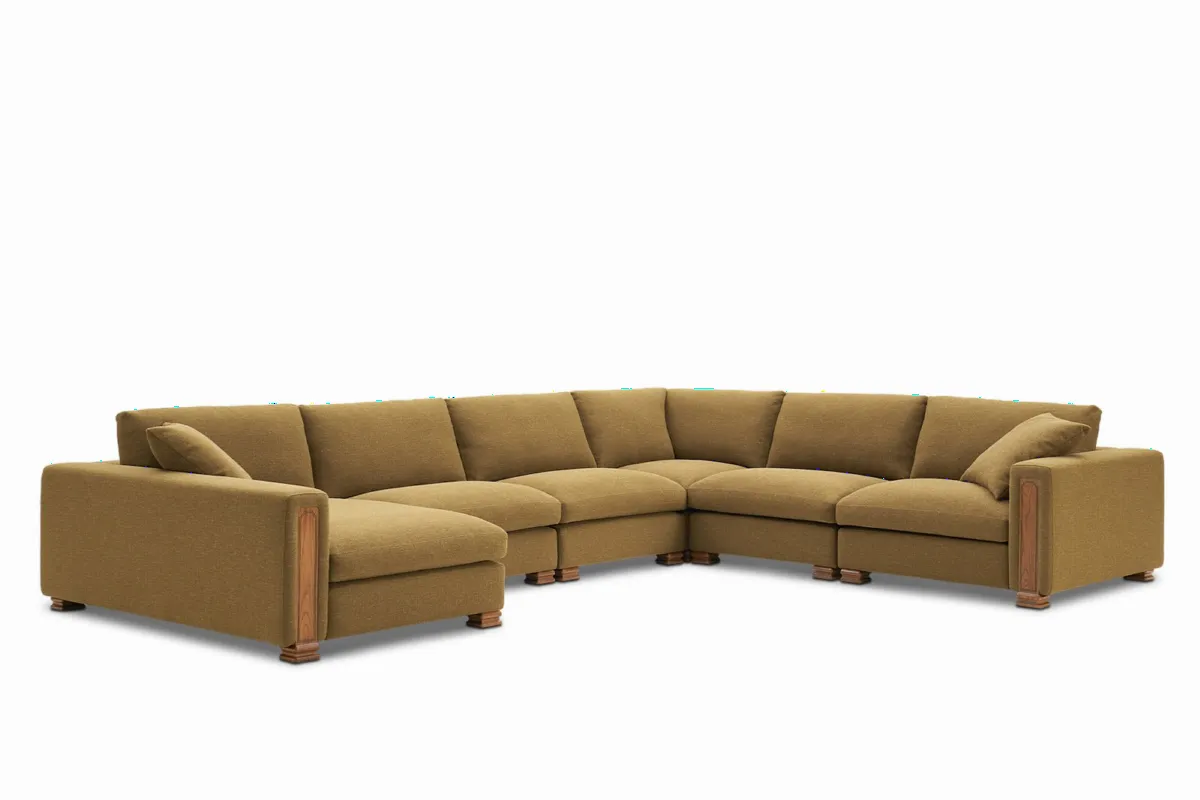 Atelier Kagan 6-Piece L-Shape Sectional Couch with Chaise - view 5
