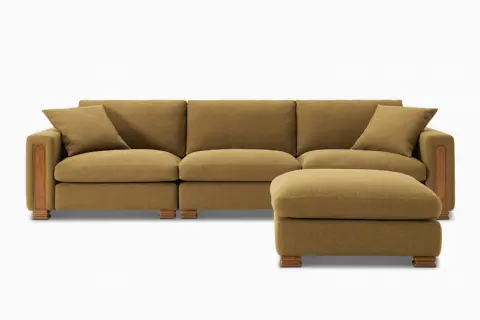 Atelier Kagan Extended Sofa with Ottoman