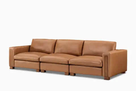 Atelier Kagan Leather Extended Sofa
