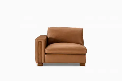 Atelier Kagan Leather Left Arm Couch
