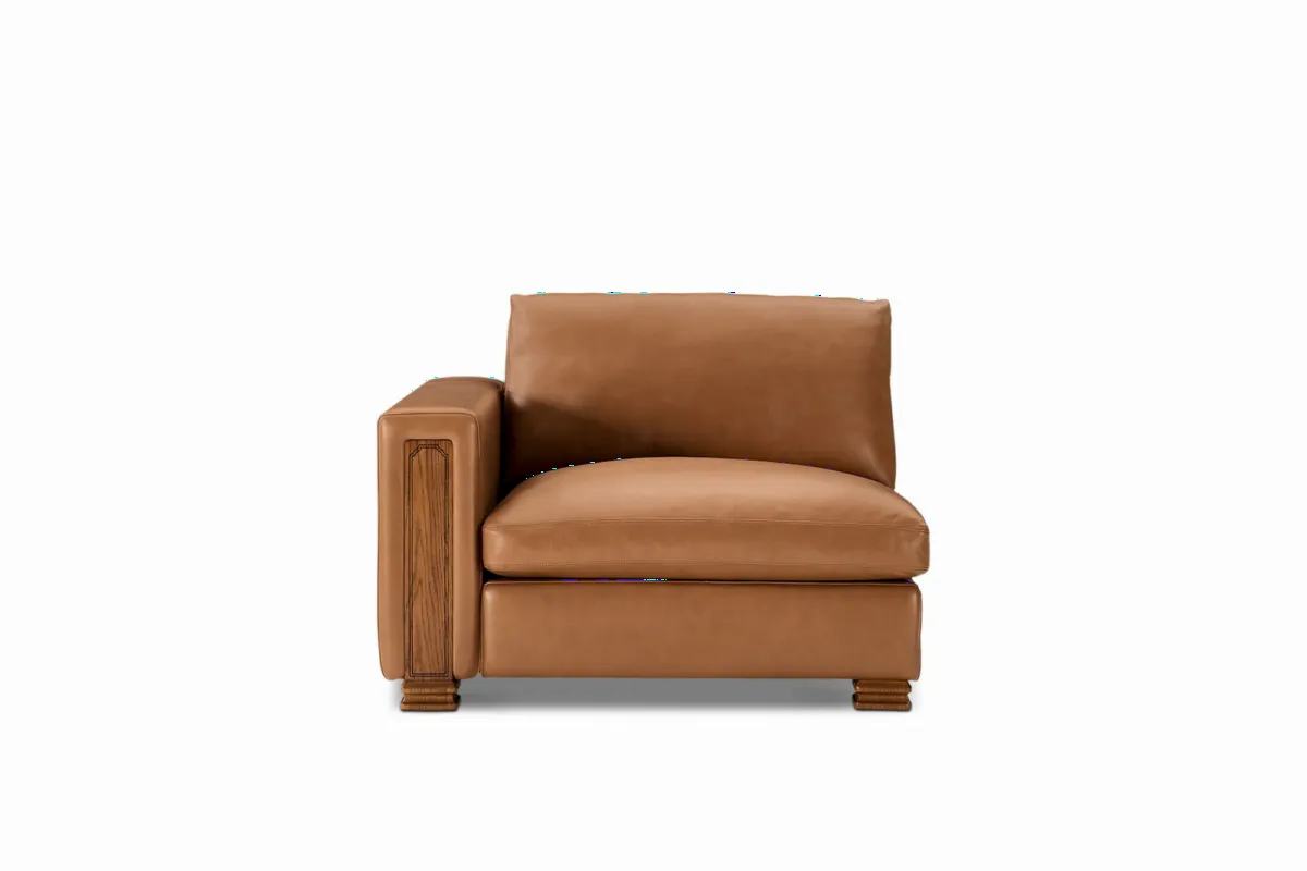 Atelier Kagan Leather Left Arm Couch - view 6