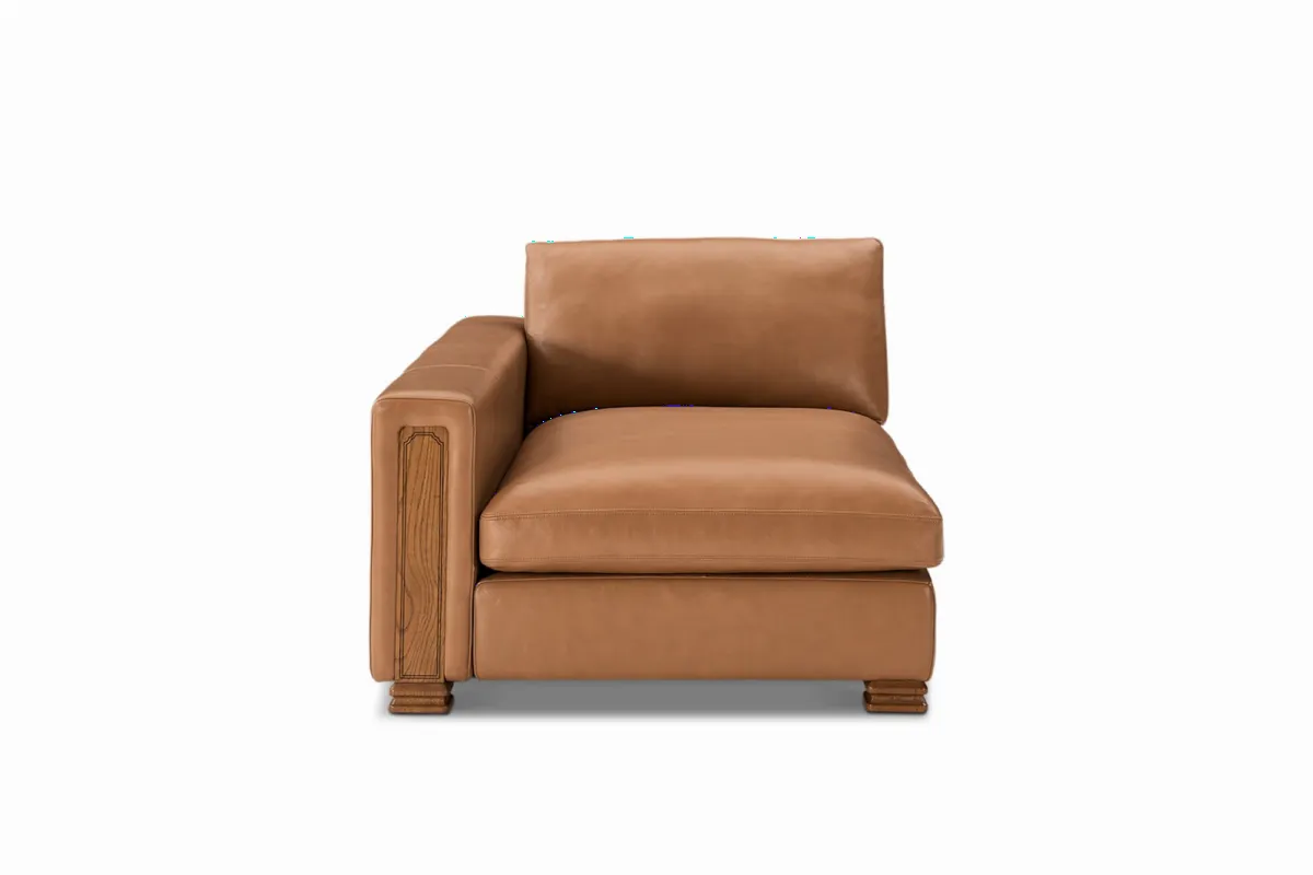 Atelier Kagan Leather Left Chaise - view 5