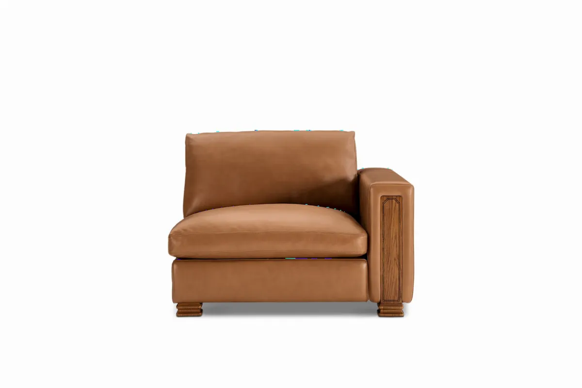 Atelier Kagan Leather Right Arm Couch - view 7
