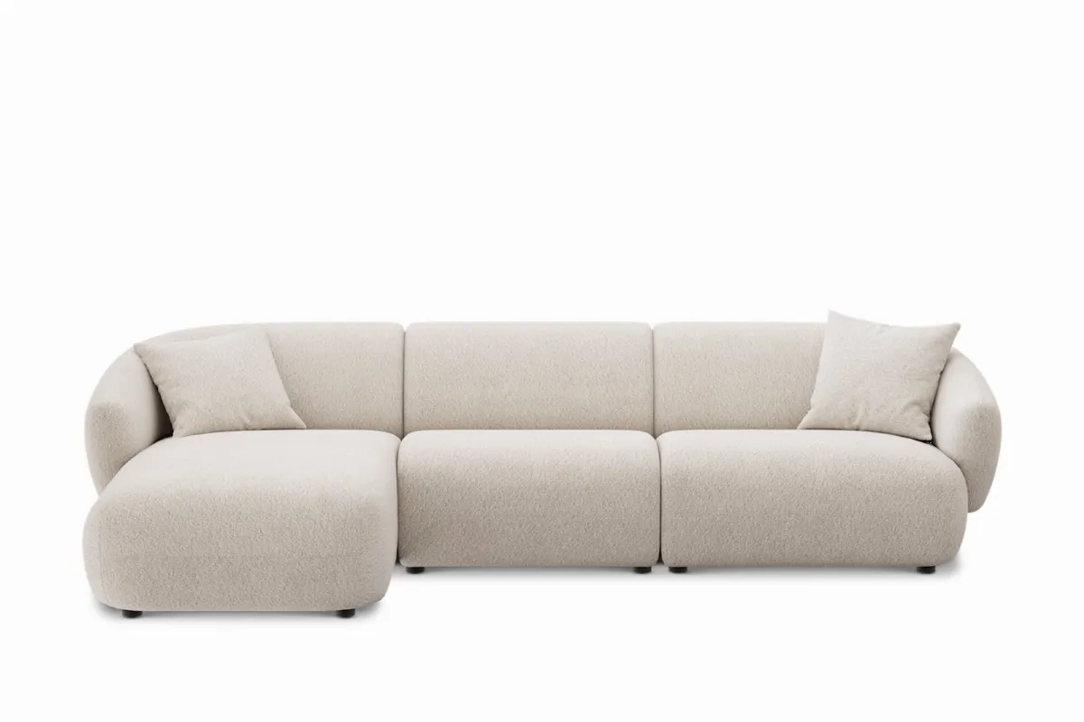 Auburn Performance Fabric Chaise Sectional Couch - view 4