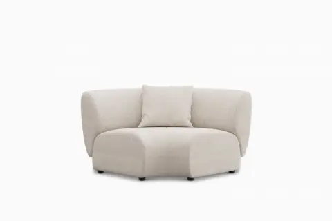 Auburn Performance Fabric Curve Corner Couch