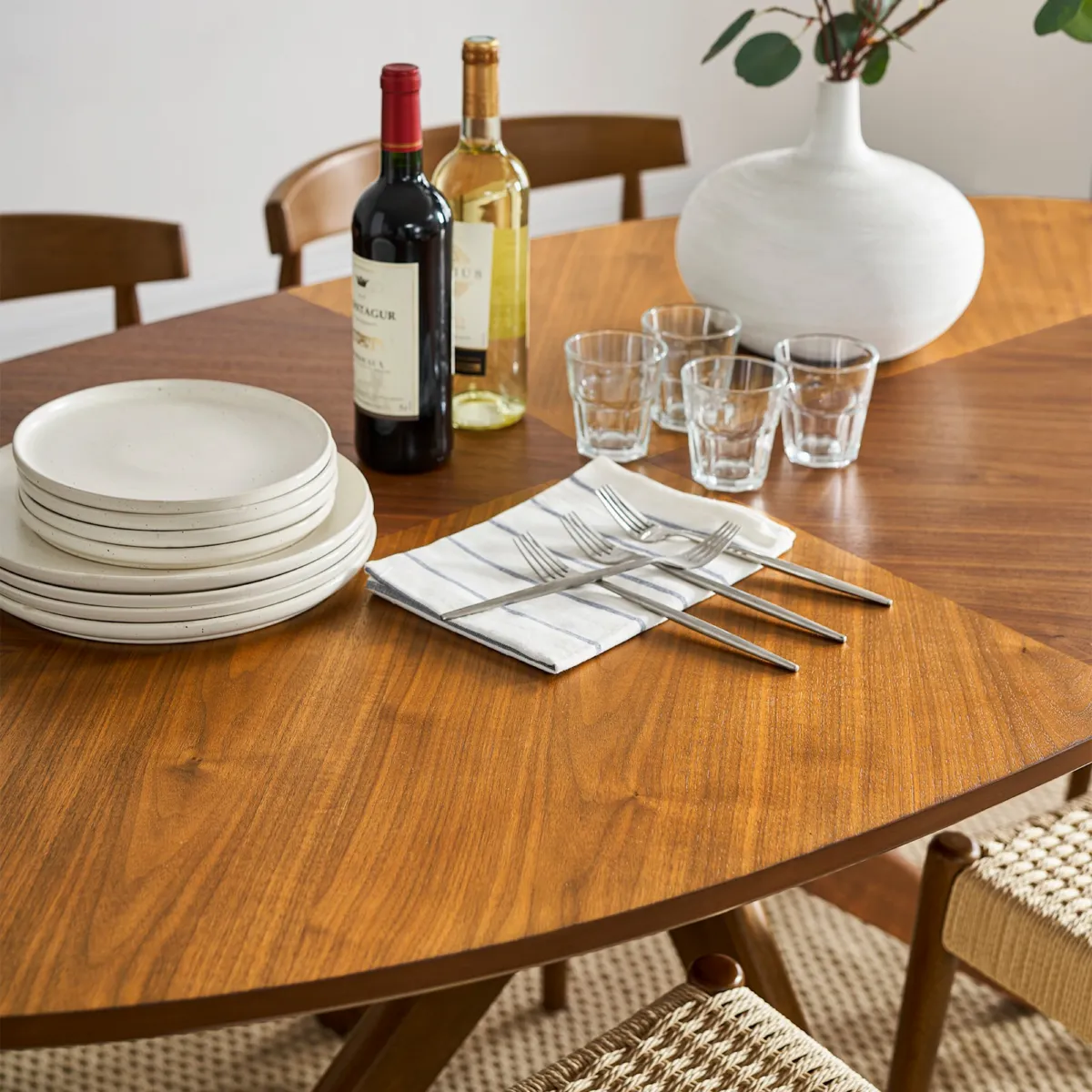 Brighton Oval Dining Table with Austen Chair Set