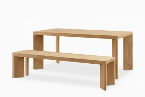 Casa Dining Table with Bench Set