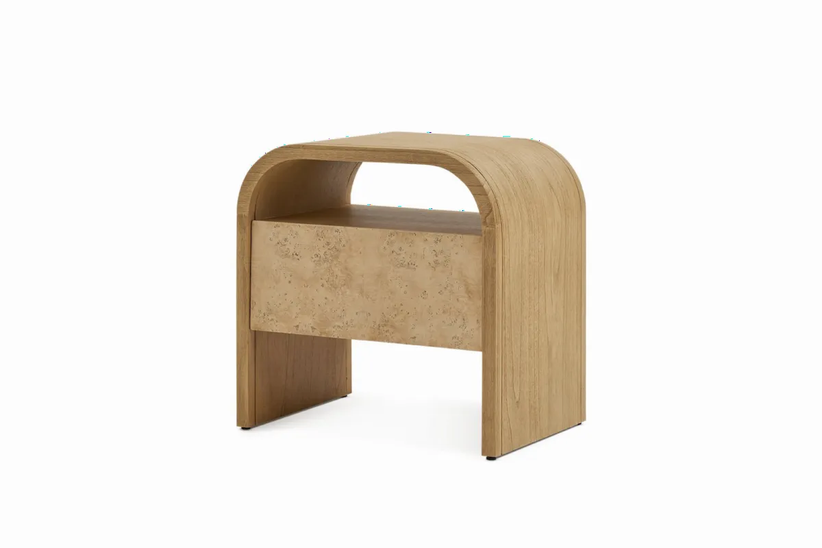 Crescent 1-Drawer Nightstand