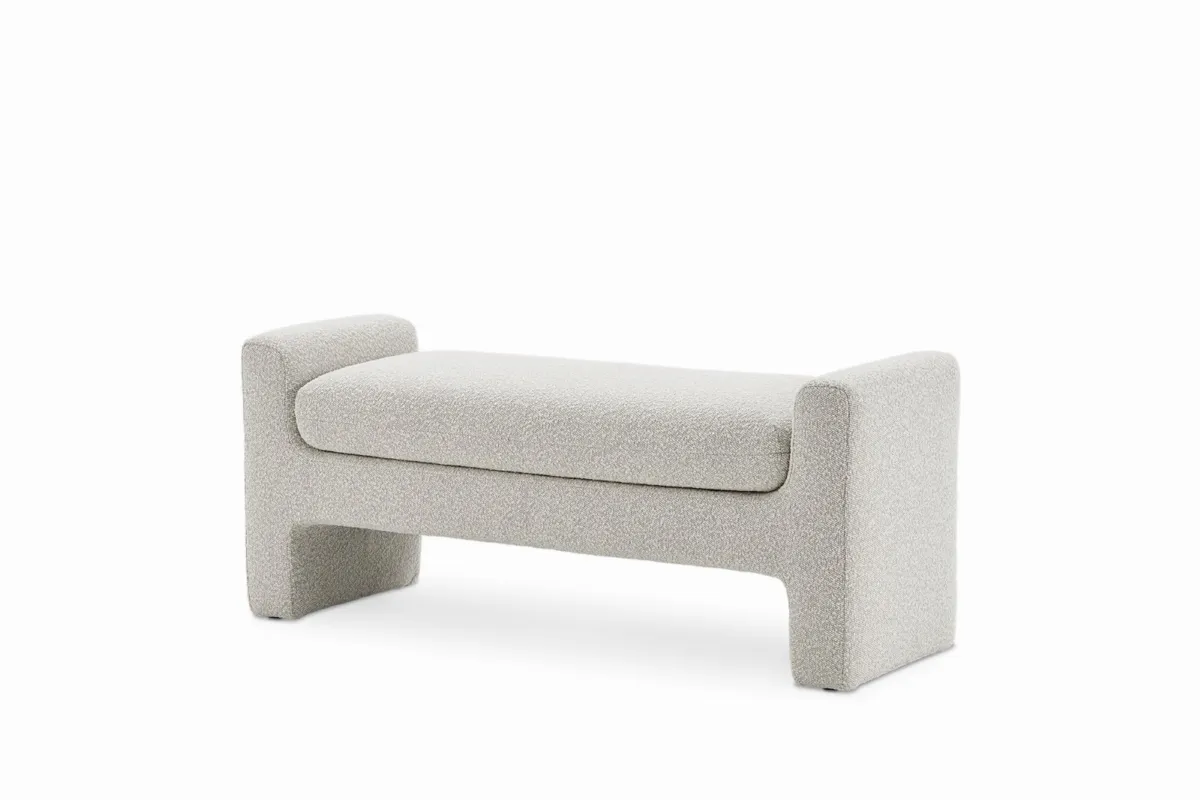Dakota Performance Bouclé Bench