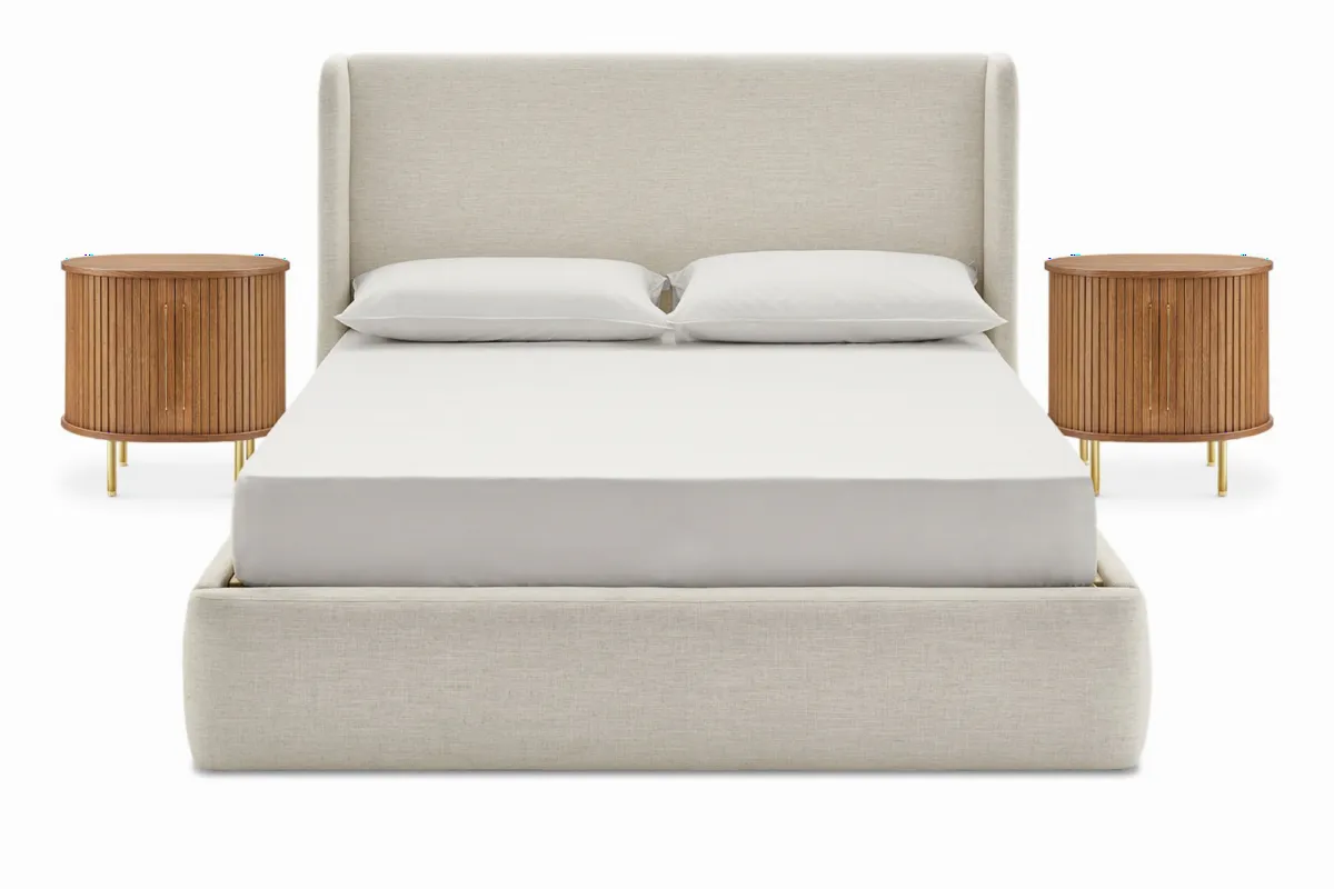 Dalton Bed with 2 Harper Side Table Set - view 7