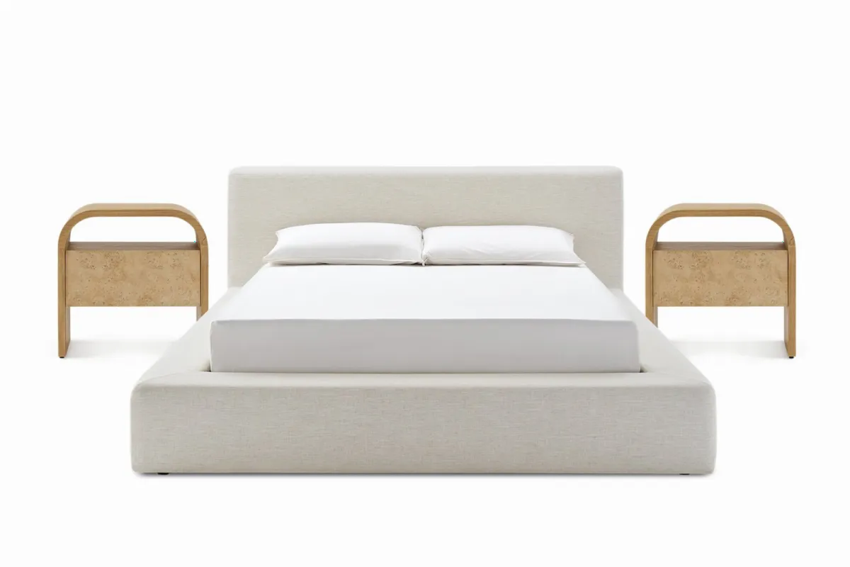 Dawson Bed with 2 Crescent Nightstands - view 6