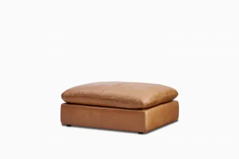 Dawson Leather Large Ottoman