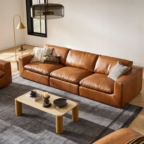 Dawson Leather Right Arm Couch