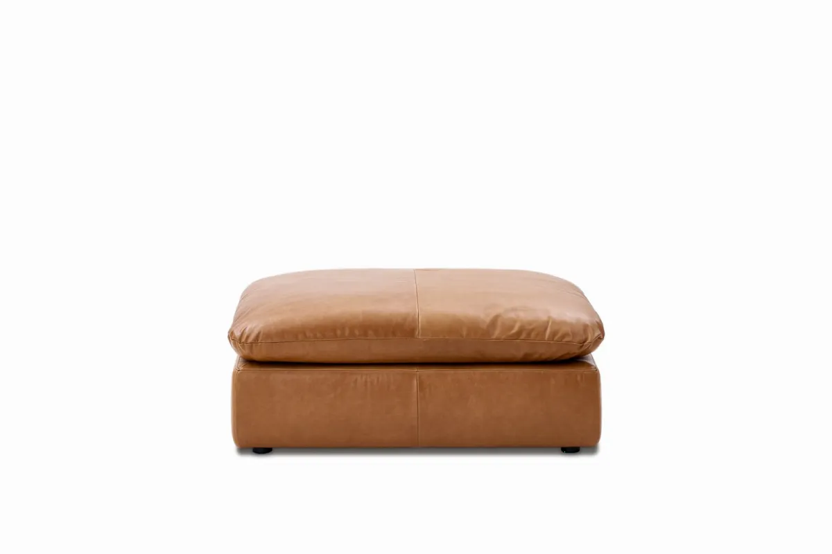 Dawson Leather Storage Ottoman - view 5