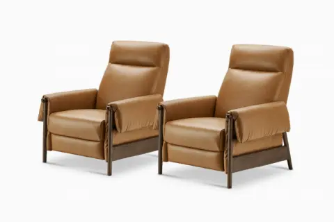 Dean Leather Recliner Armchair