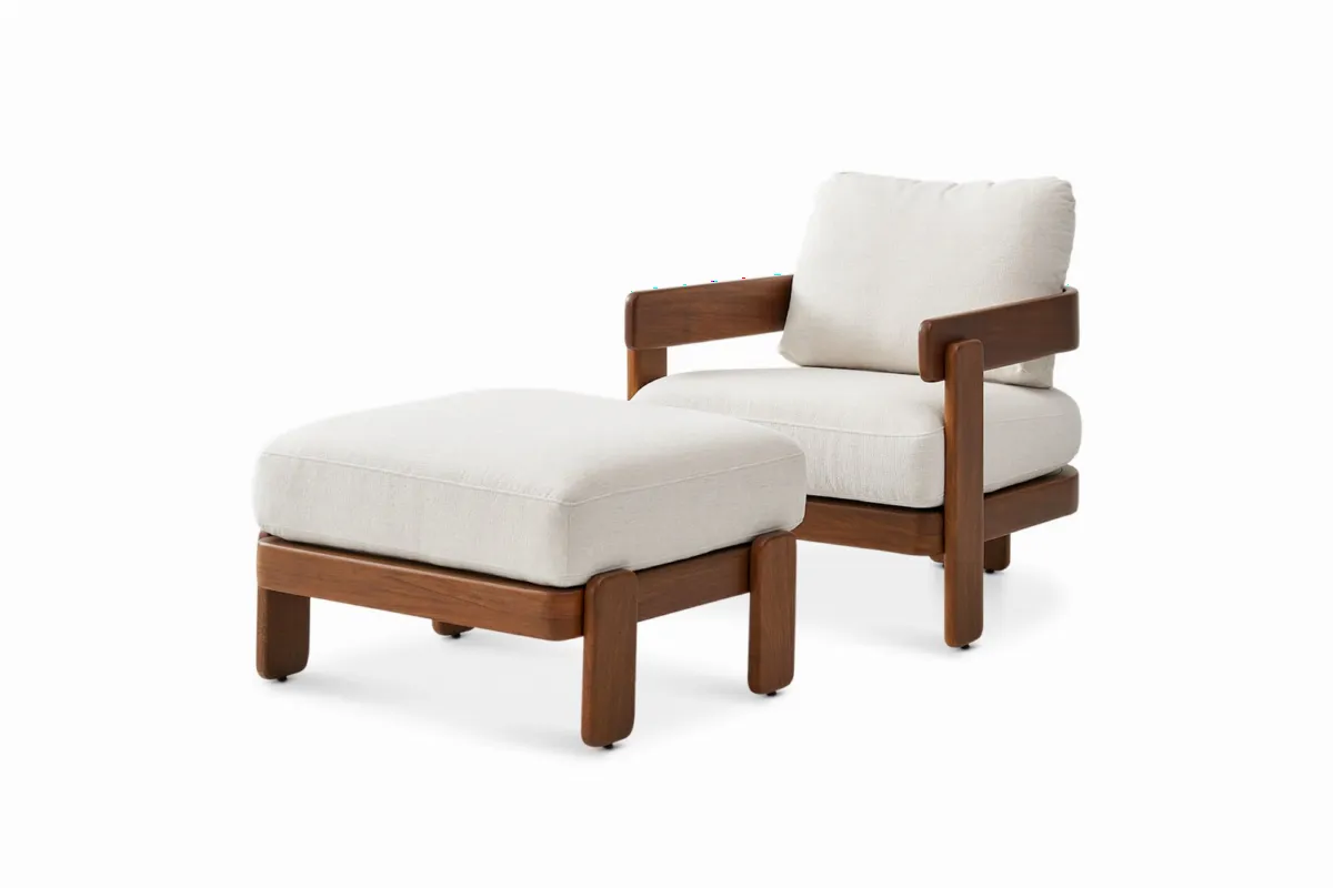 Eden Armchair with Ottoman - view 7