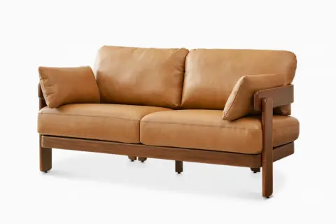 Eden Leather Loveseat