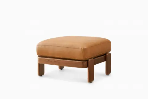 Eden Leather Ottoman
