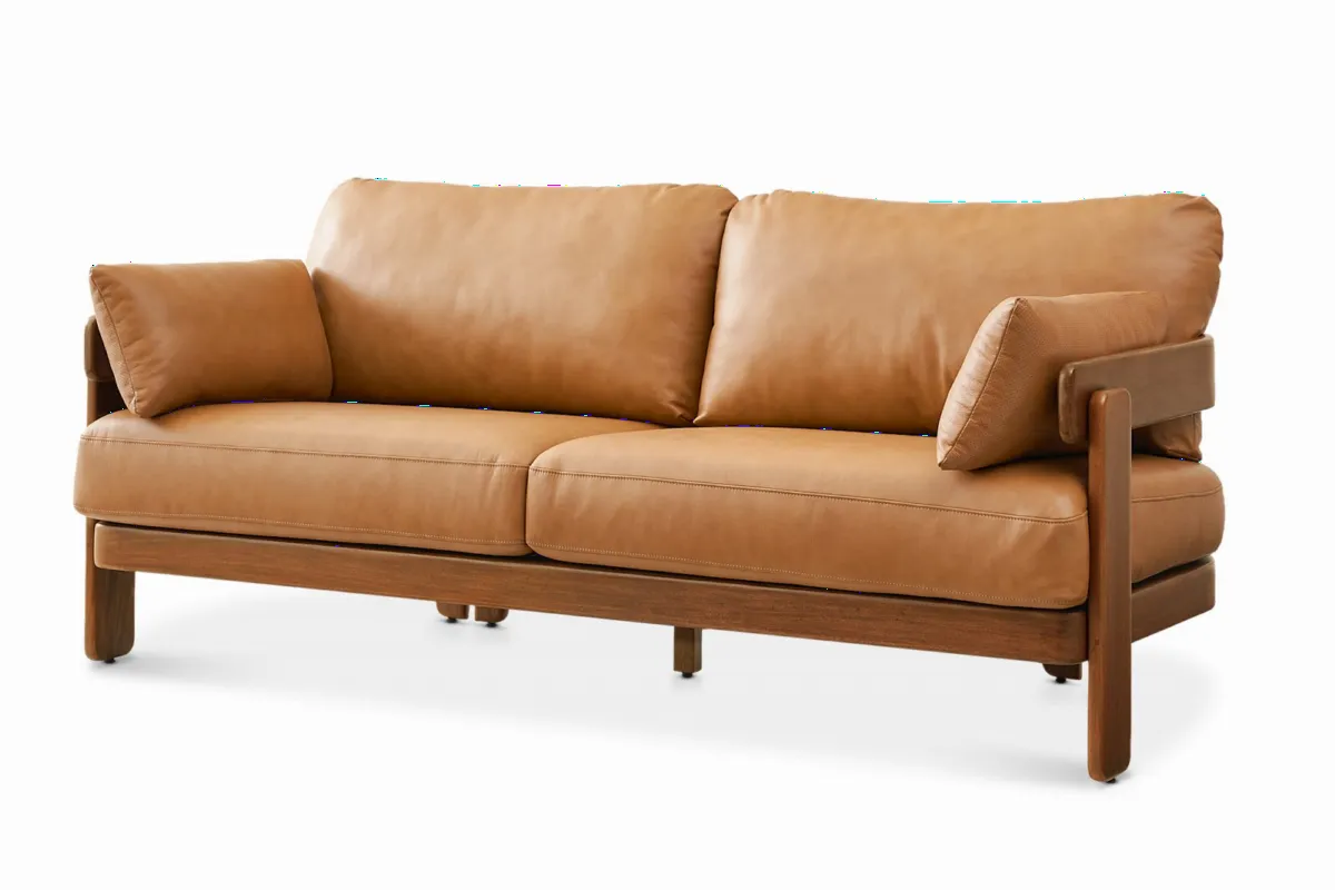 Eden Leather Sofa - view 5