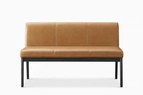 Elliot Leather Banquette Bench