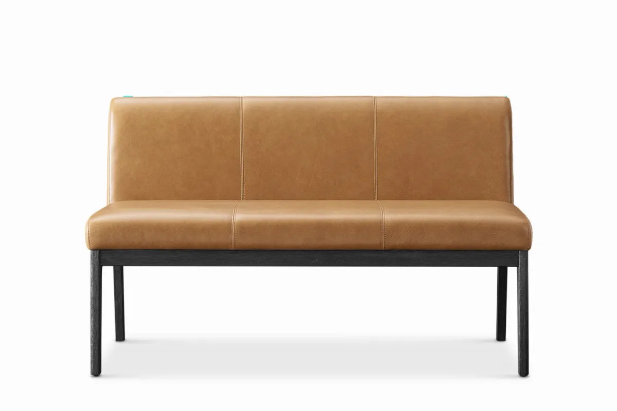 Elliot Leather Banquette Bench - view 7