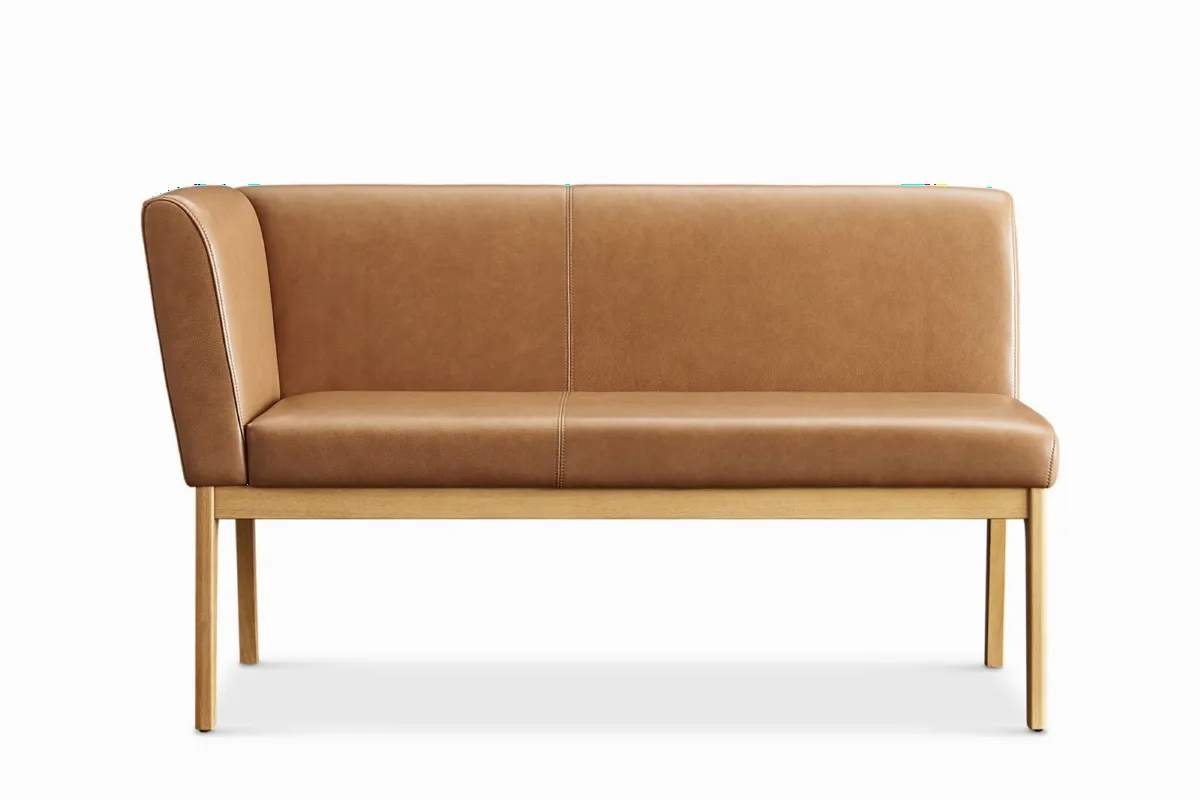 Elliot Leather Left Banquette Bench - view 6