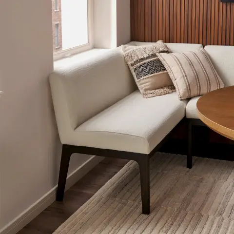 Elliot Performance Fabric Right Banquette Bench