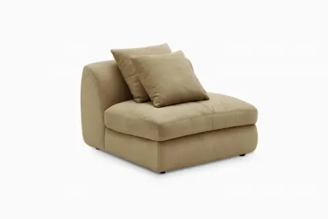 Fable Leather Armless Couch