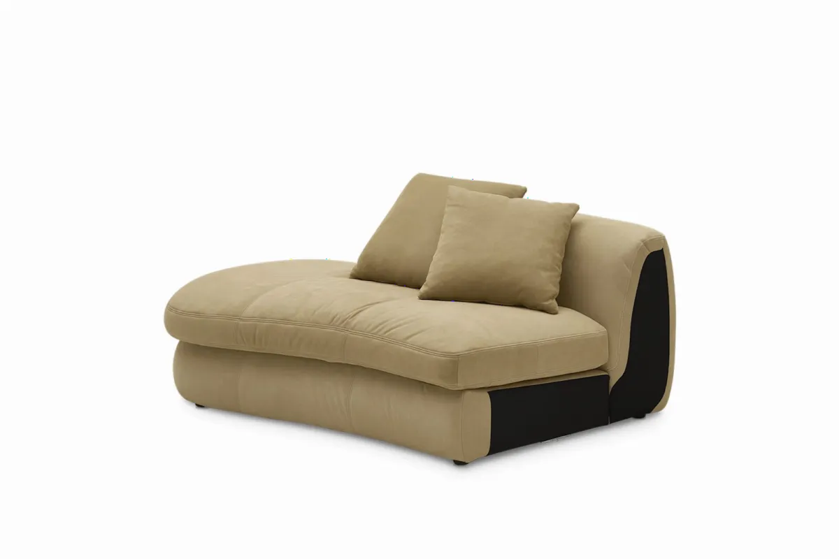 Fable Leather Left Chaise - view 3