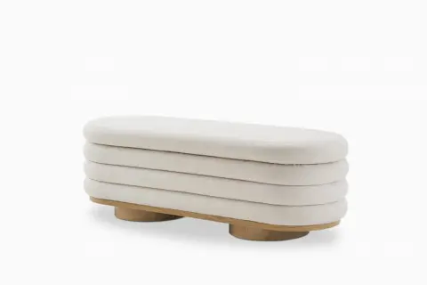 Freida Performance Bouclé Storage Bench