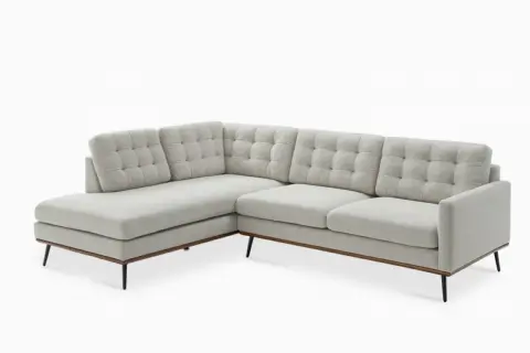 Isaac Bumper Chaise Sectional Couch