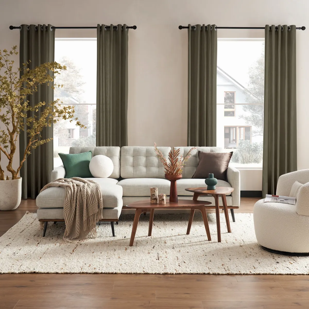 Isaac Reversible Sectional Couch - view 2