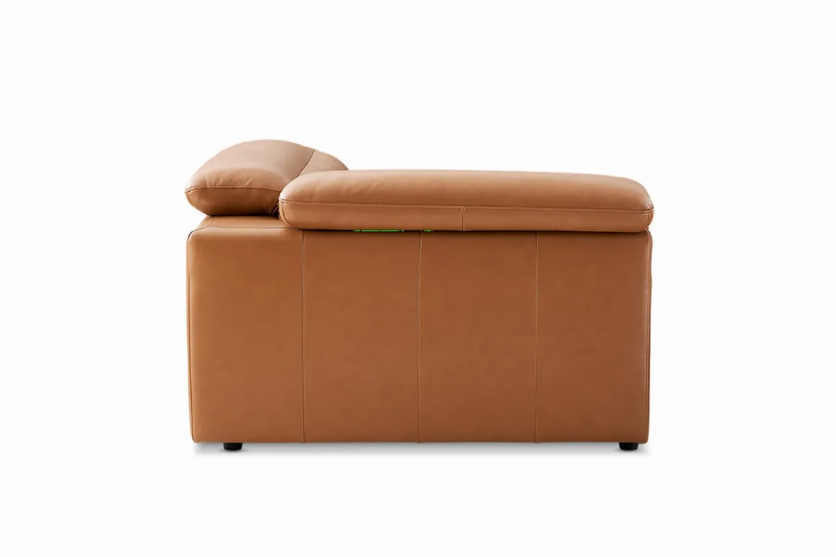 Jaron Leather Corner Couch - view 7