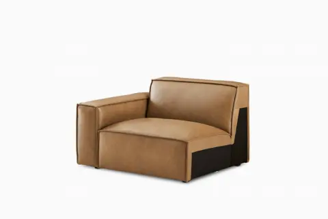 Jonathan Leather Left Arm Couch