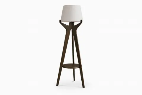 Karo Tripod Floor Lamp, Caramel