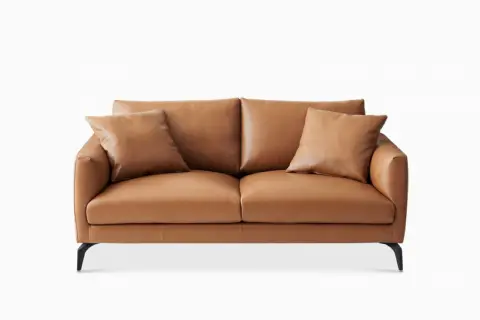 Lena Leather Loveseat