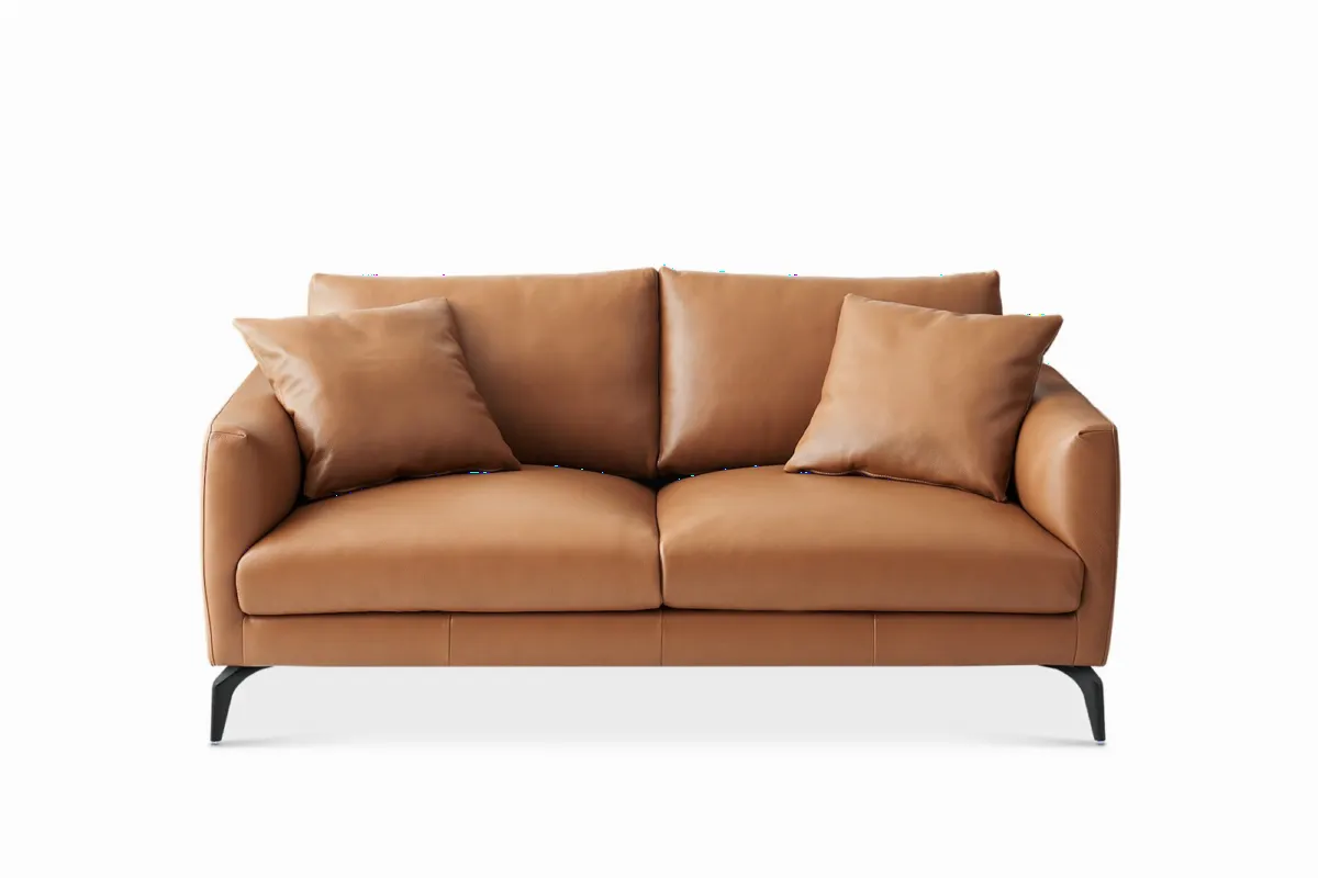 Lena Leather Loveseat - view 3