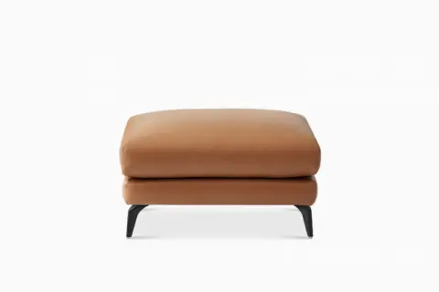 Lena Leather Ottoman