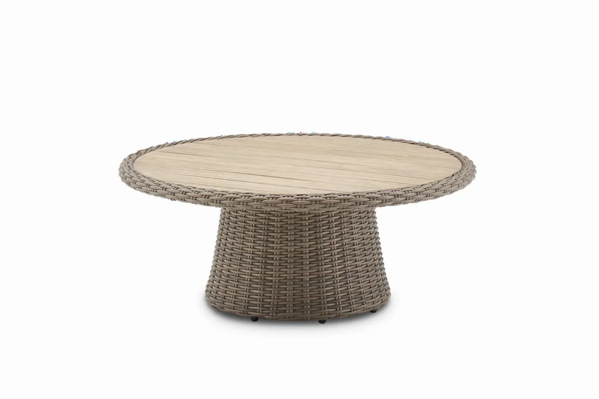 Malta Outdoor Round Pedestal Coffee Table - view 8