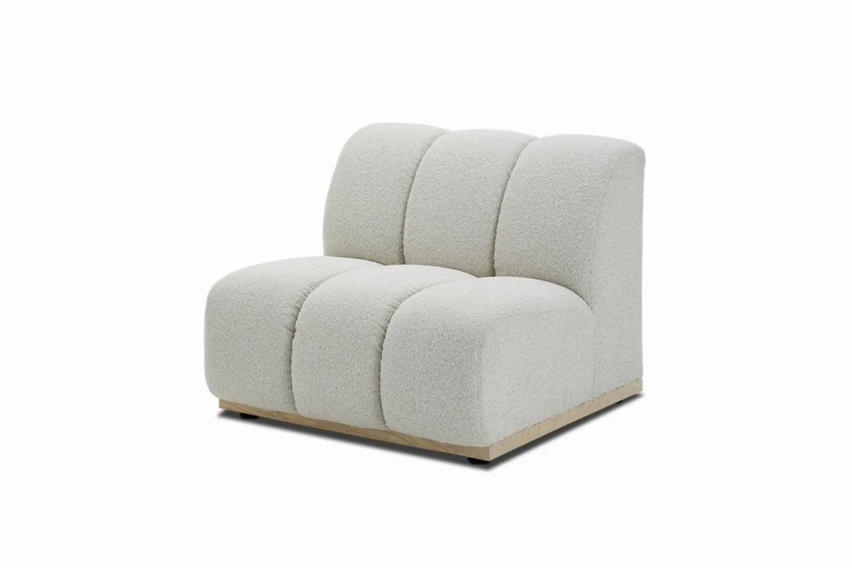 Marlow Performance Bouclé Armless Couch - view 5