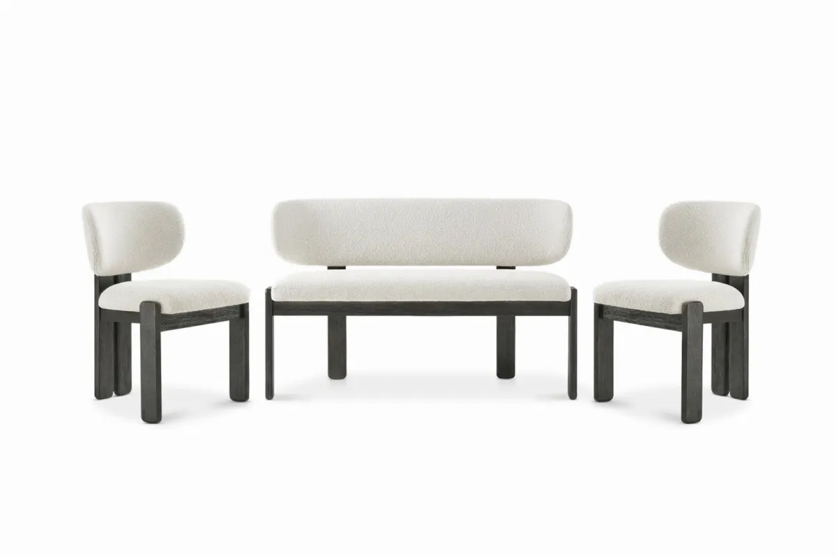 Oslo Dining Chair and Bench Set - view 2