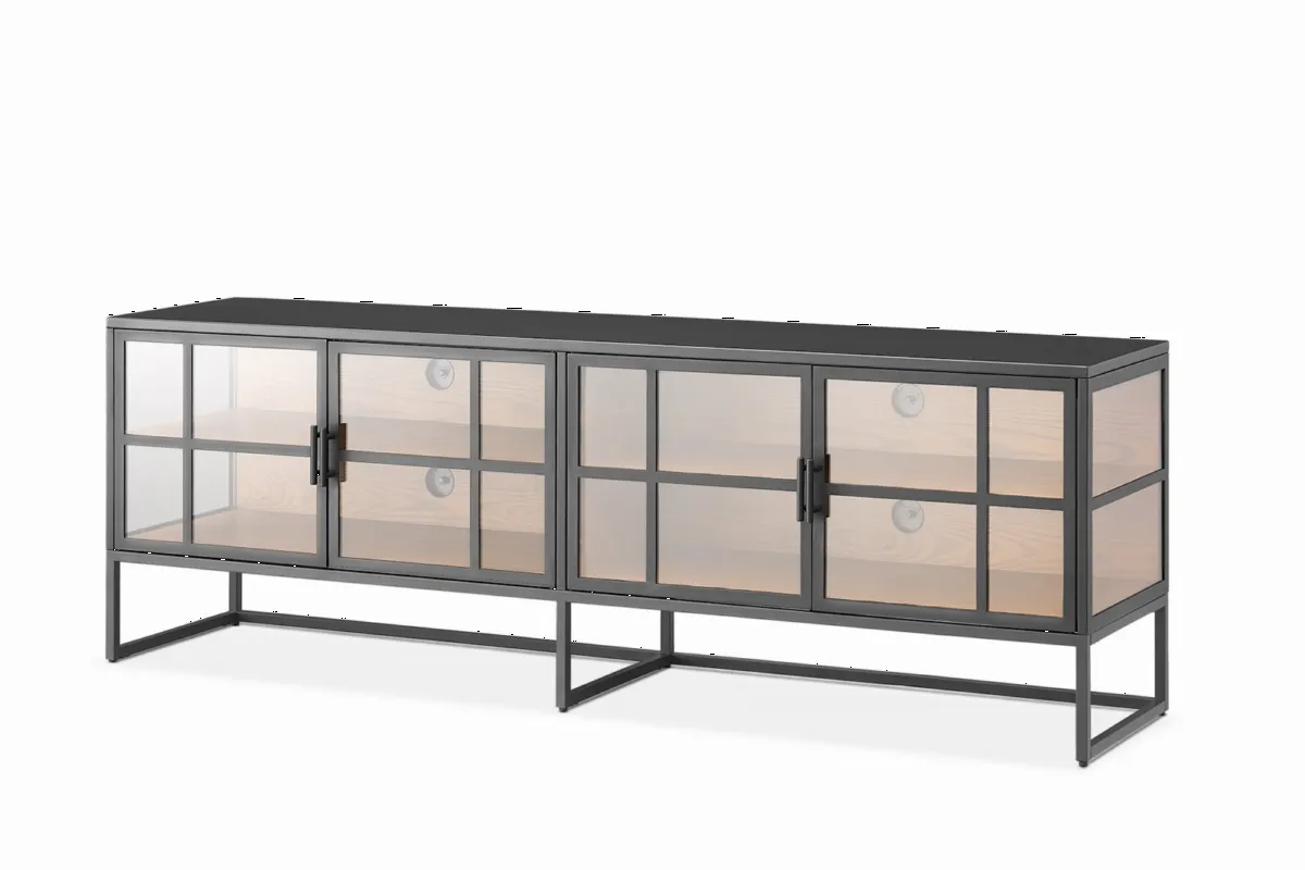 Panes Glass TV Stand