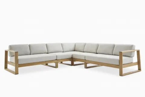 Rio Outdoor Extended L-Shape Sectional Couch