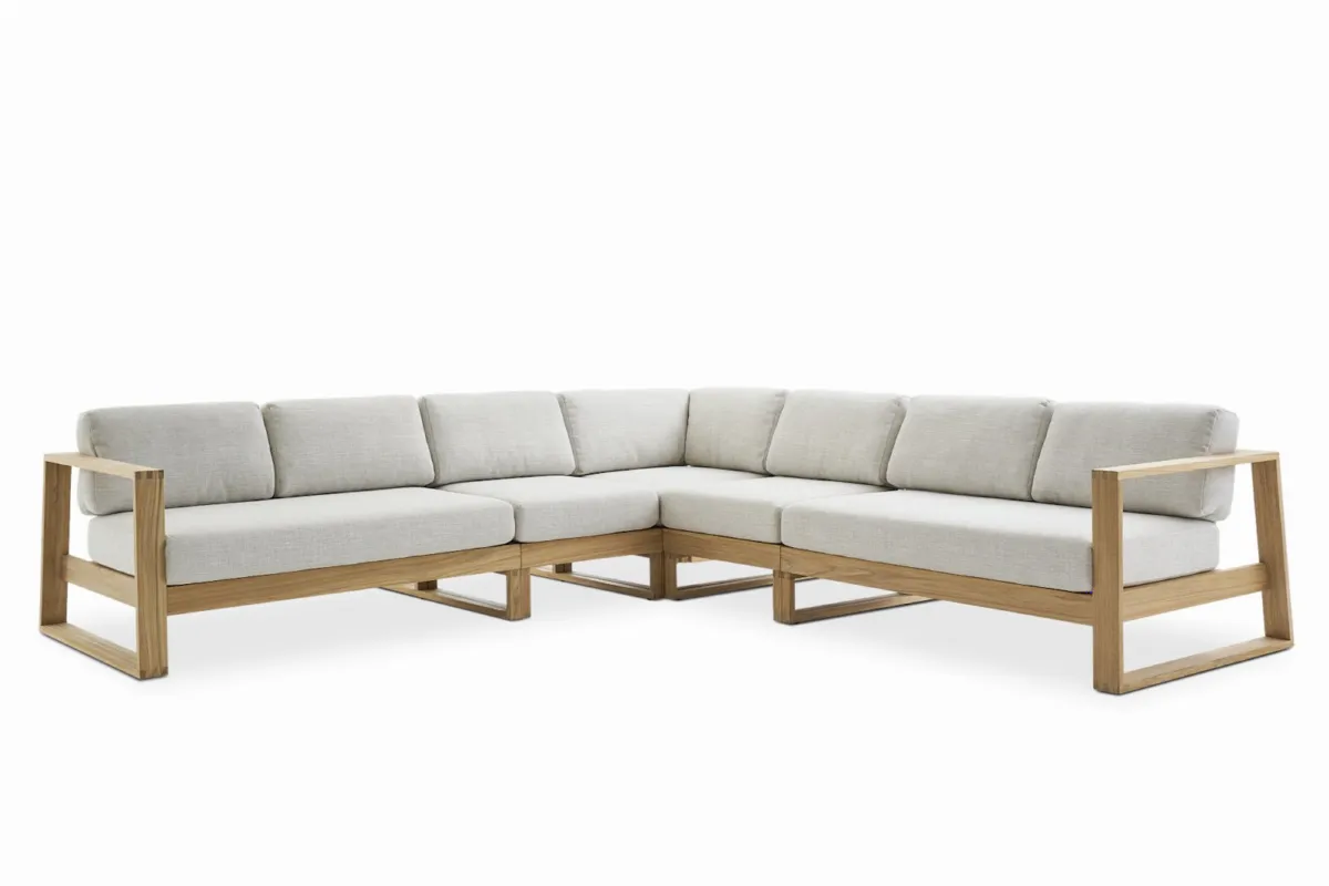 Rio Outdoor Extended L-Shape Sectional Couch - view 3