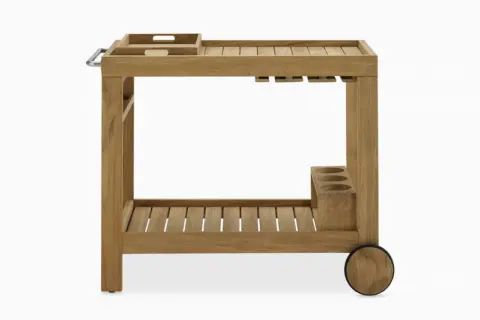 Rio Outdoor Teak Bar Cart