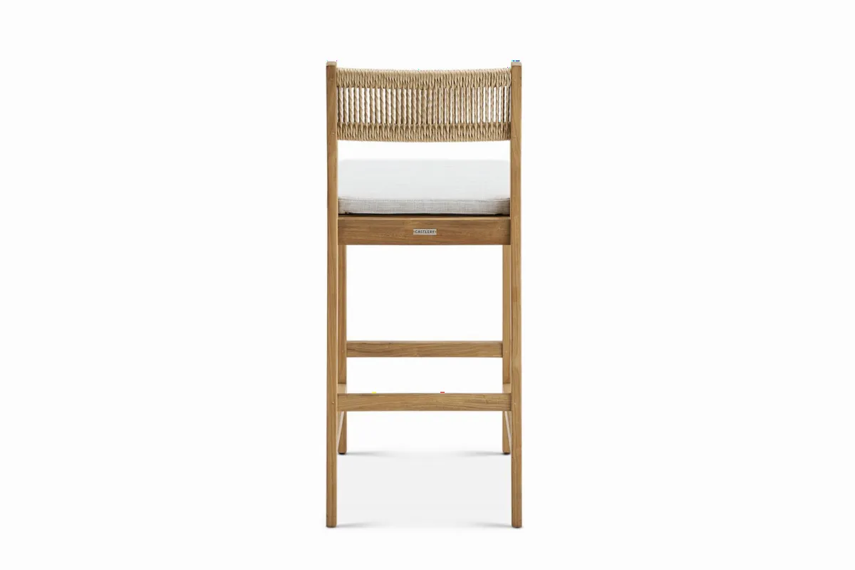 Rio Outdoor Teak Bar Stool Set of 2 - view 5